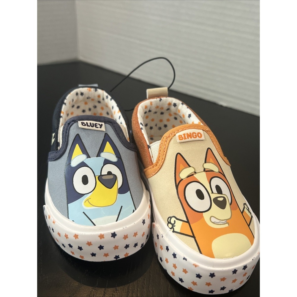 Disney Bluey and Bingo Slip On Shoes Sz 5โ